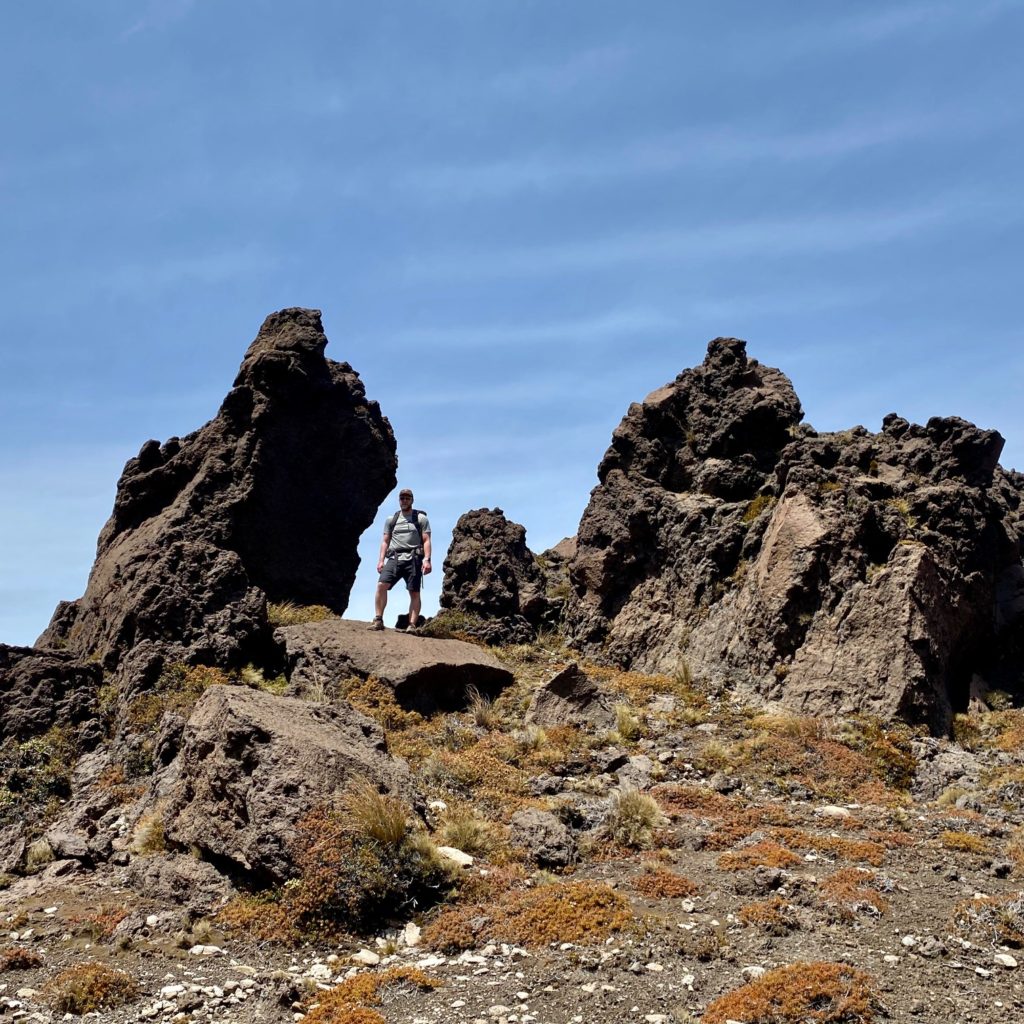 Tongariro Desert Rock Pose