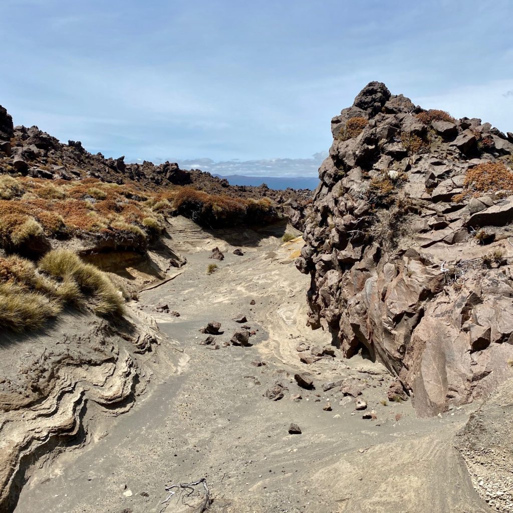 Tongariro Desert Rocks and Creek Bed