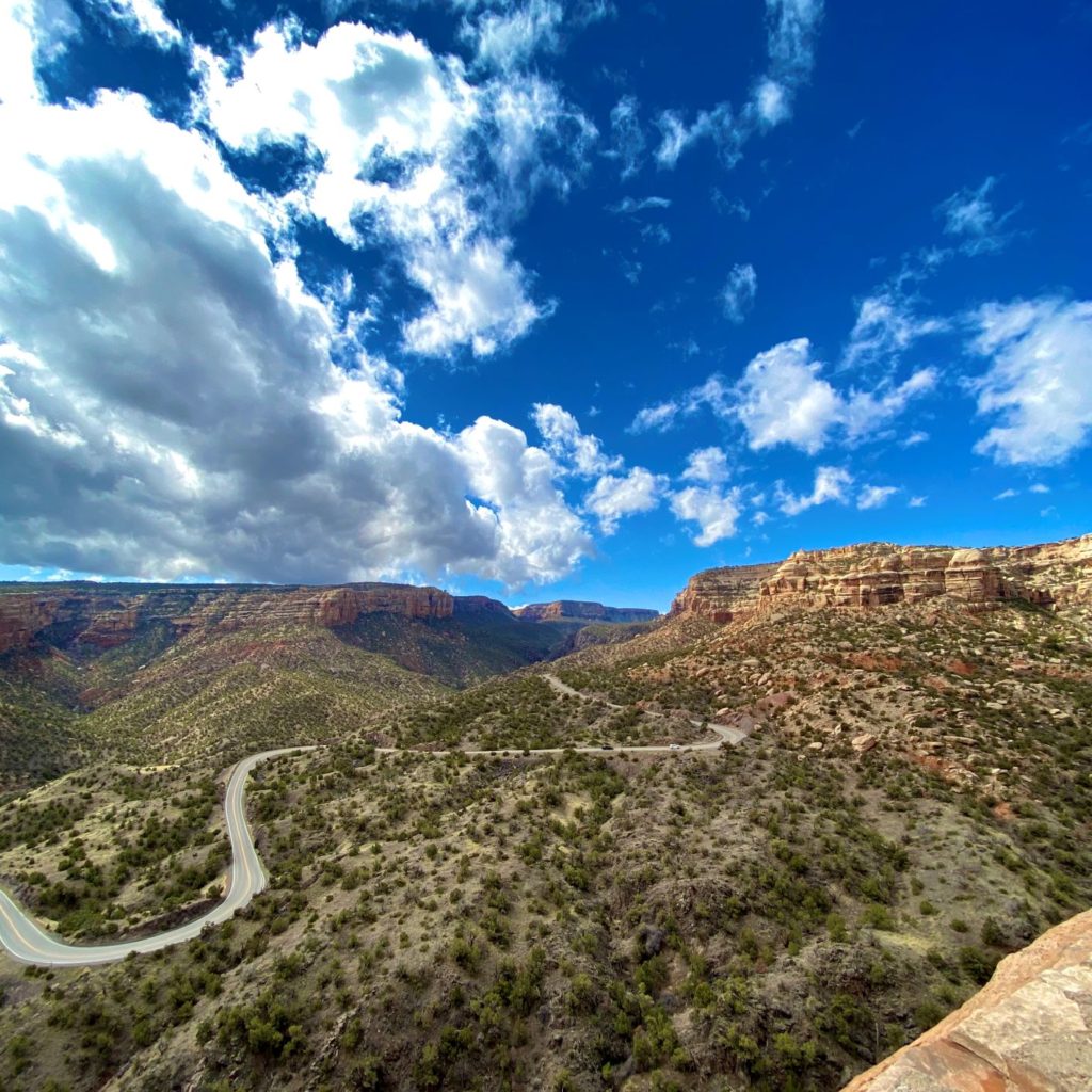 Hiking Colorado National Monument Winding Road