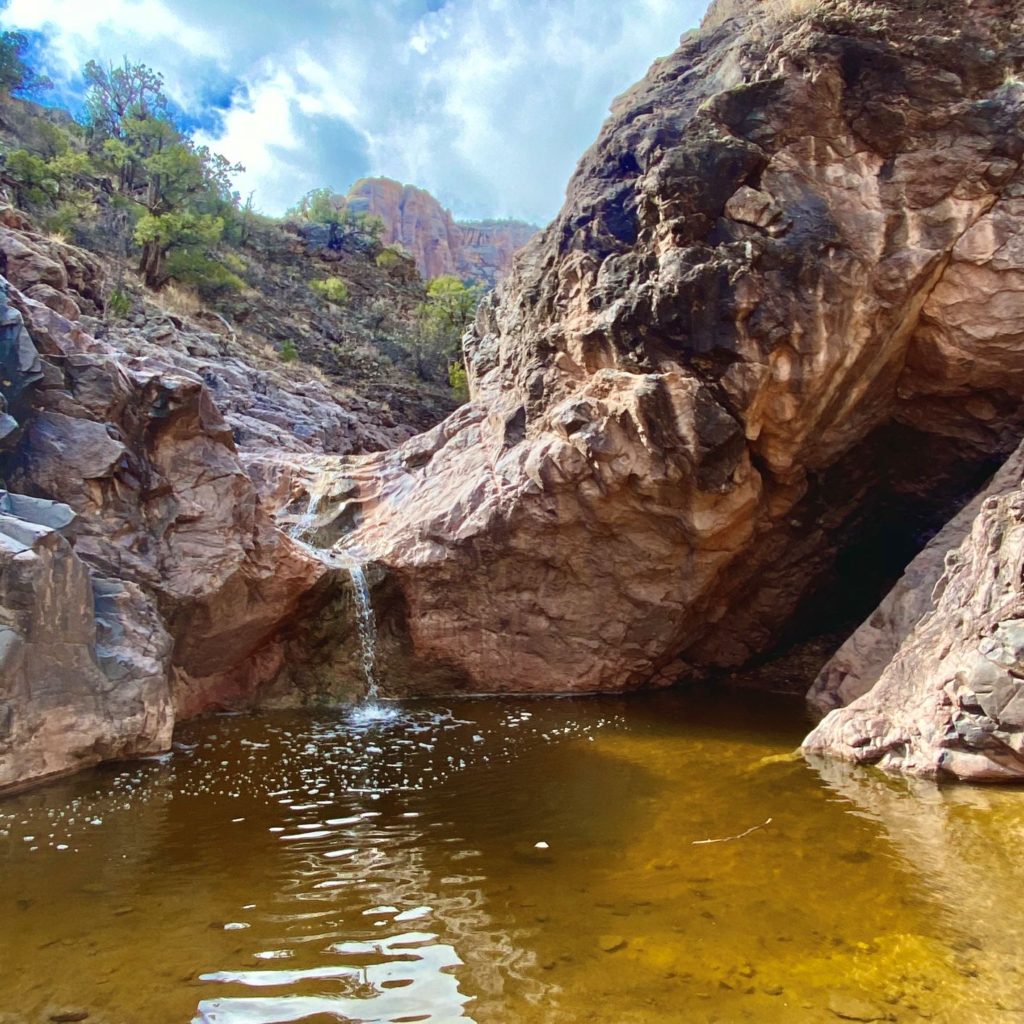 Hiking Thoroughfare Trail First Pool